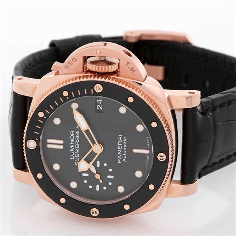 panerai submersible green|panerai submersible 42mm rose gold.